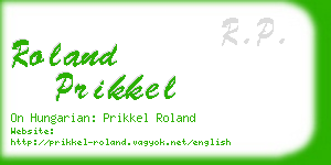 roland prikkel business card